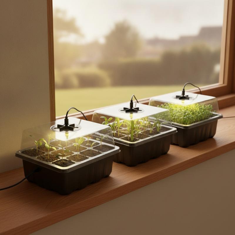 6/12-Cell Home Seed Starter Tr - đánh giá và giá Humidity Dome Kit